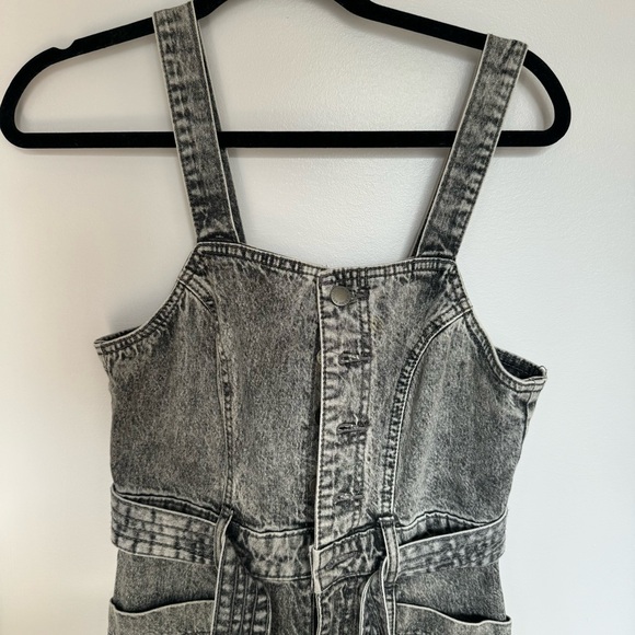 Universal Thread Black Denim Jumpsuit / Overalls - Picture 3 of 4